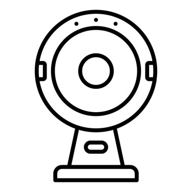 Web kamerası simgesi. Web için video kamera vektör simgelerinin basit illüstrasyonu