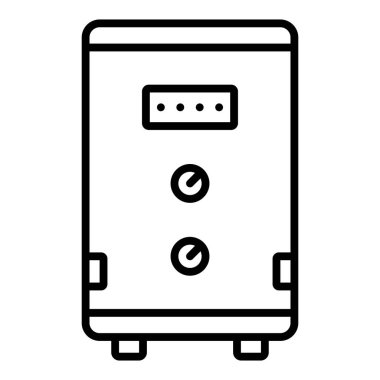 buzdolabı vektör simgesi düzenlenebilir çizgi simgeleri web ve mobil için