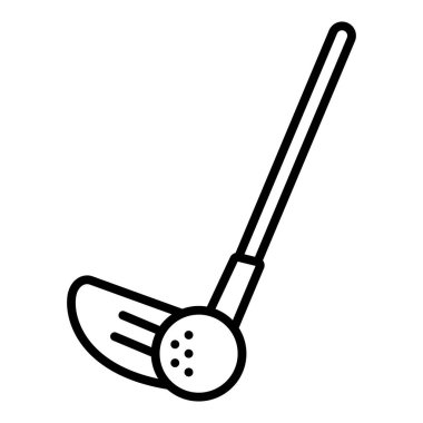 golf ekipmanı simgesi vektör illüstrasyon grafik tasarımı