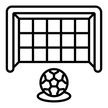 football ball icon vector. outline tennis racket sign. isolated contour symbol illustration