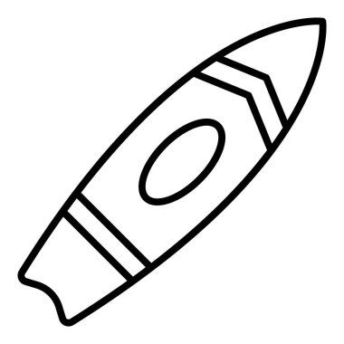 Roket ikon vektörü. İnce çizgi işareti. izole edilmiş sınır sembolü çizimi