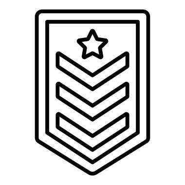 askeri simge vektör illüstrasyonu