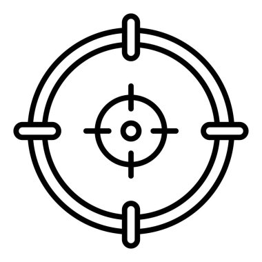 hedef simge vektör illüstrasyonu