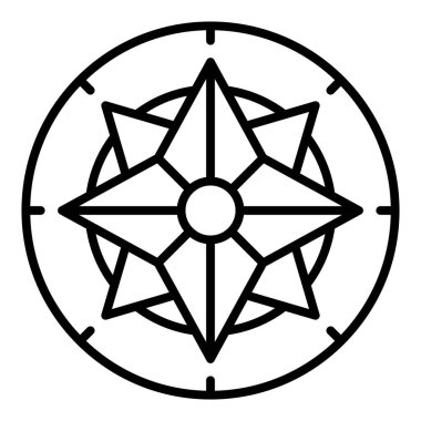 Pusula simgesi vektör resimlemesi