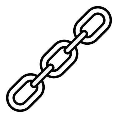 link vector icon. style is bicolor flat symbol, black and white colors, rounded angles, gray background