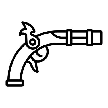 Silah simgesinin vektör illüstrasyonu