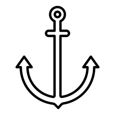 çapa simgesi vektör illüstrasyonu