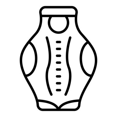 İç çamaşırı. Web simgesi basit illüstrasyon