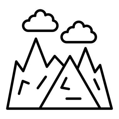 Dağ. Web simgesi basit tasarım