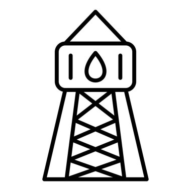 oil industry line icon. outline gas pipe vector symbol stock illustration. isolated contour style