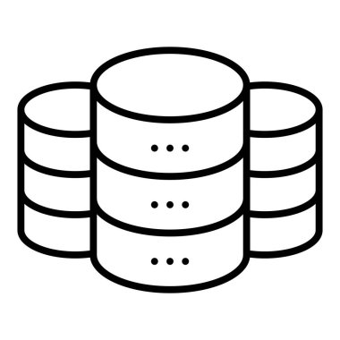 veritabanı simgesi çizimi