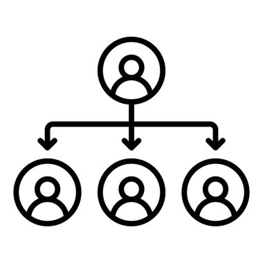 Takım çalışması simgesi vektör illüstrasyonu