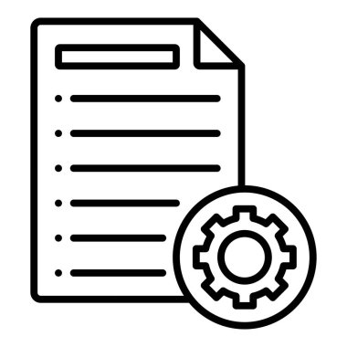 Belge. Web simgesi basit illüstrasyon