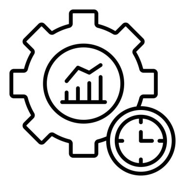 Ayarlama zamanı. Basit illüstrasyon