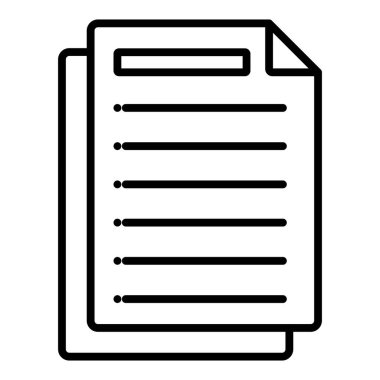 belge simgesi vektör illüstrasyonu