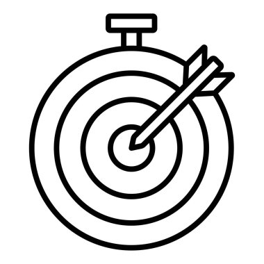 hedef simge vektör illüstrasyonu