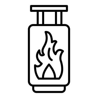 Yangın. Web simgesi basit illüstrasyon