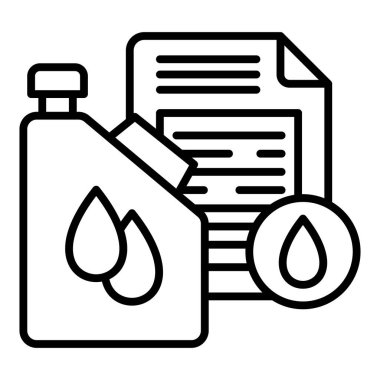 oil pump icon. outline medical care vector symbol for web design isolated on white background