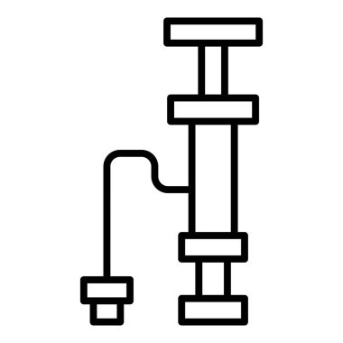 Araba tamir ikonu. Web için boru vektör simgelerinin özet çizimi