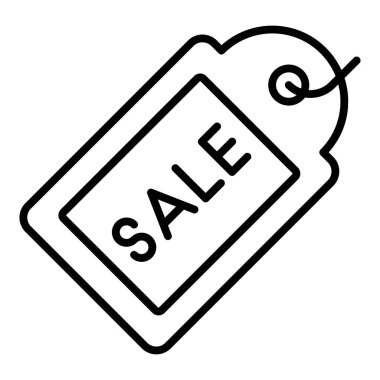 etiket simgesi, vektör çizimi