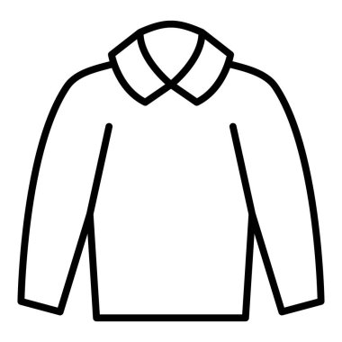 hoodie icon. simple illustration of clothes vector symbol for web