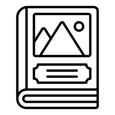 kitap simgesi vektör illüstrasyonu