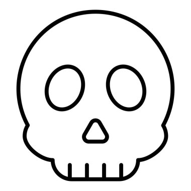 Kafatası. Web simgesi basit illüstrasyon