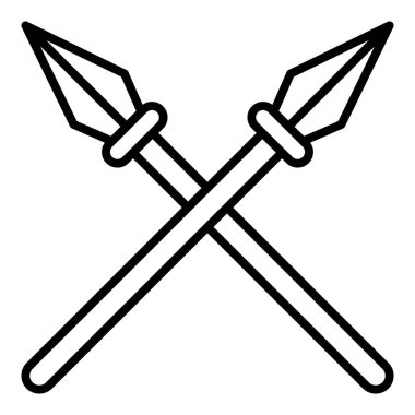 Kılıç. Web simgesi basit illüstrasyon