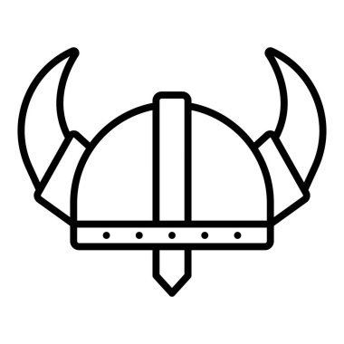 Kask simgesi vektör illüstrasyonu
