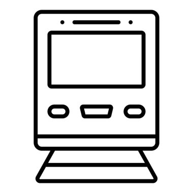 tren simgesi vektör illüstrasyonu