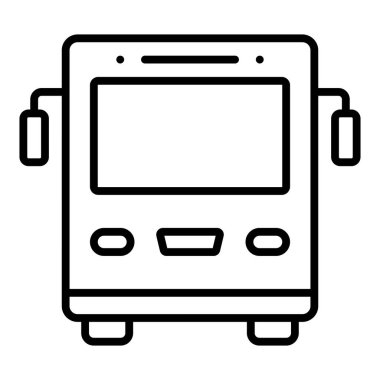 bus simgesi vektör illüstrasyonu