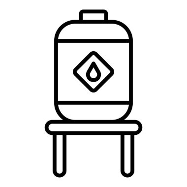 Petrol simgesinin vektör illüstrasyonu