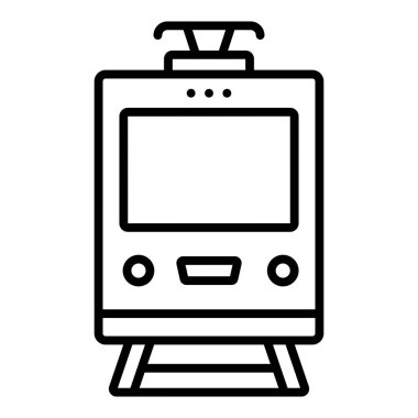 tren simgesi vektör illüstrasyonu