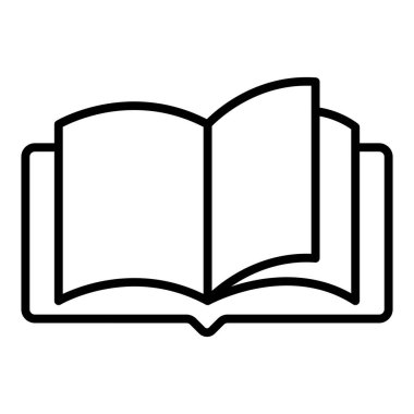 kitap simgesi vektör illüstrasyonu