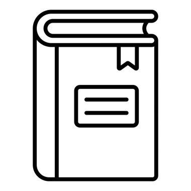 kitap simgesi vektör illüstrasyonu