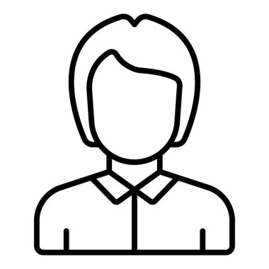 avatar. Web simgesi basit illüstrasyon