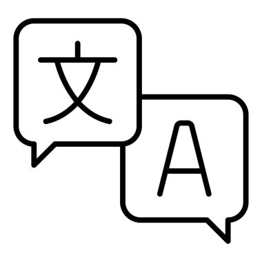 Bir sohbet simgesinin vektör illüstrasyonu