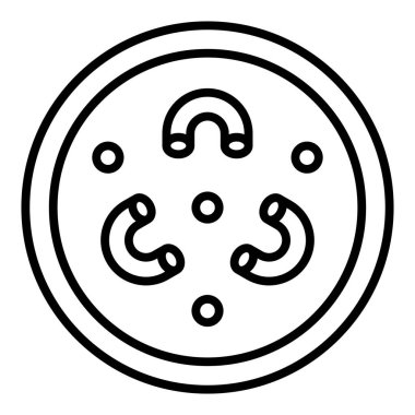 Moda tarzında izole edilmiş ay simgesi