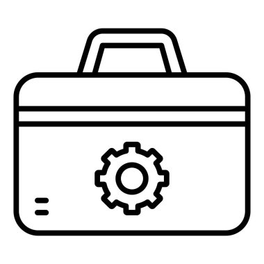 evrak çantası ikonu vektör illüstrasyonu