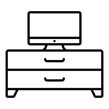 kanepe ikonu vektör illüstrasyonu