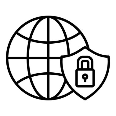 Genel güvenlik kavramı, vektör çizim