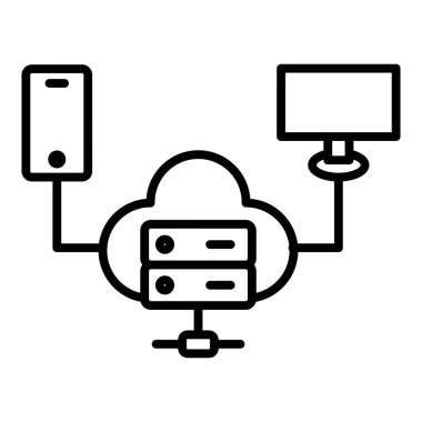 Bulut hesaplama. Web simgesi