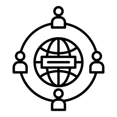 genel ağ simgesi çizimi