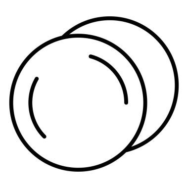 ball icon. outline illustration of tennis vector icons for web