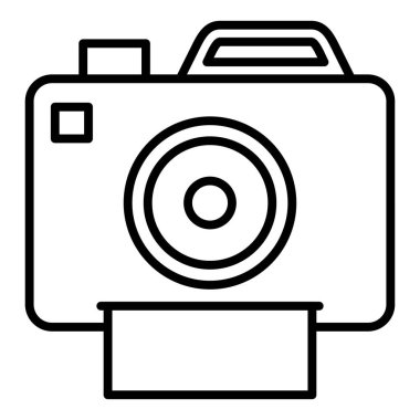 Kamera. Web simgesi basit illüstrasyon