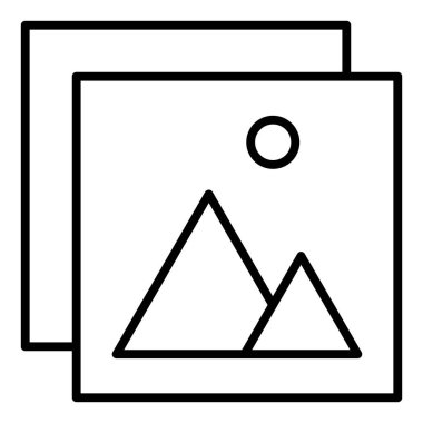 fotoğraf simgesi vektör illüstrasyonu