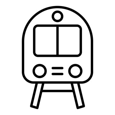 tren simgesi vektör illüstrasyonu