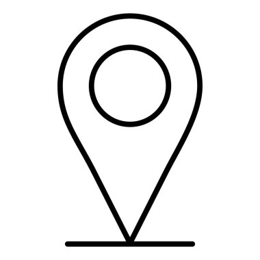 Harita iğne simgesi. vektör illüstrasyonu