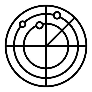 hedef simgesi. Web için dünya vektör simgelerinin özet çizimi