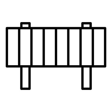 yol bariyeri vektör illüstrasyonu